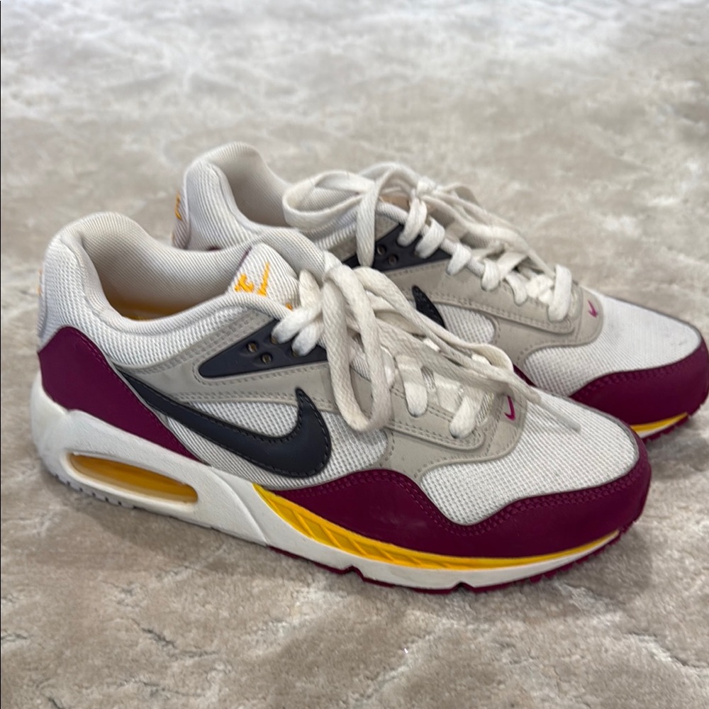 Nike Air Max Sneakers - White, Gray, and Purple